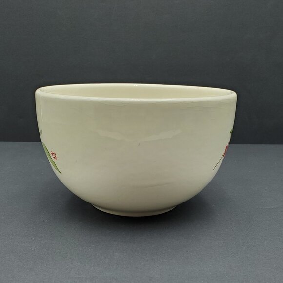 Universal Cambridge Woodvine Mixing Serving Bowl Red Flowers Refrigerator Jar - Picture 5 of 9